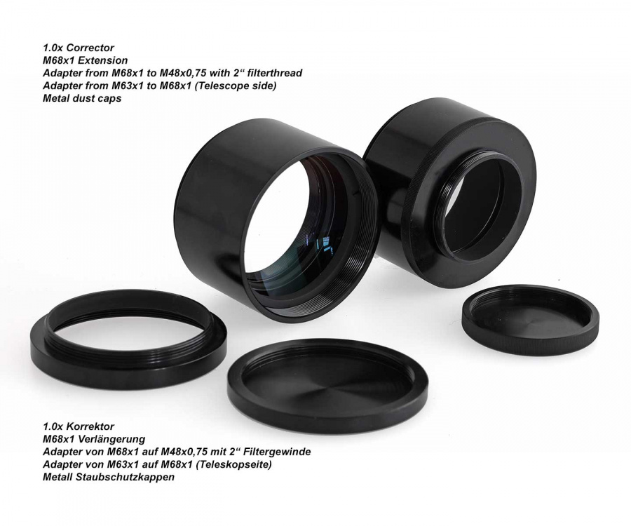 Корректор поля TS-Optics для рефракторов 1.0x, genII