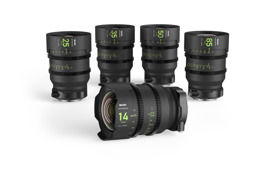 Набор кинообъективов NiSi ATHENA PRIME SET RF-Mount (5 объективов 14/T2.4;25/T1.9; 35/T1,9; 50/T1.9;85/T1.9) в кейсе
