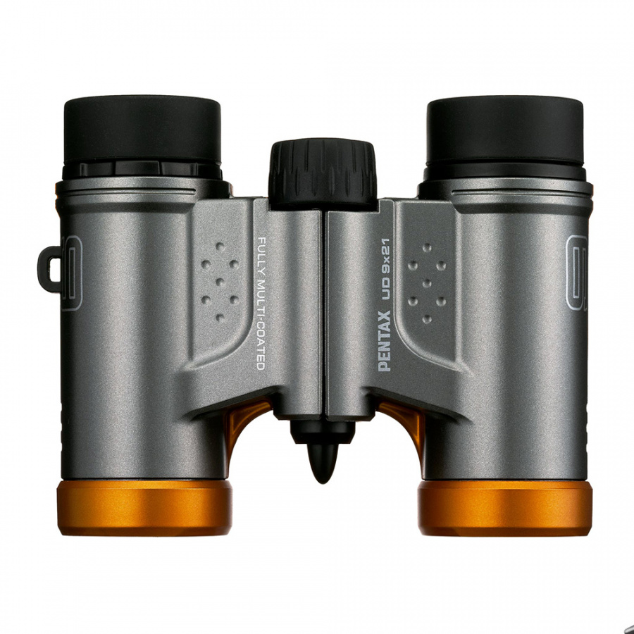 Бинокль PENTAX UD 9x21 серо-оранжевый