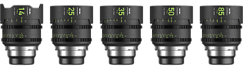 Набор кинообъективов NiSi ATHENA PRIME SET E-Mount (5 объективов 14/T2.4;25/T1.9; 35/T1,9; 50/T1.9;85/T1.9) в кейсе