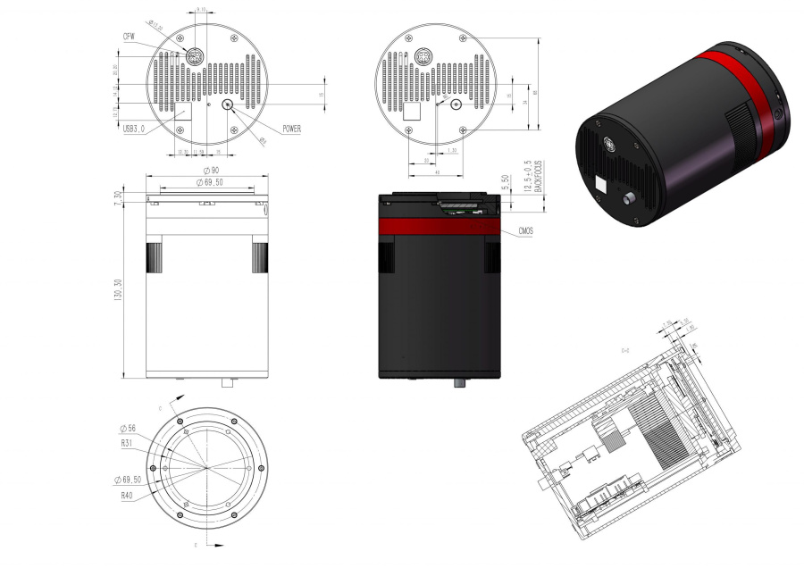 Астрономическая камера QHY600PH-C SBFL