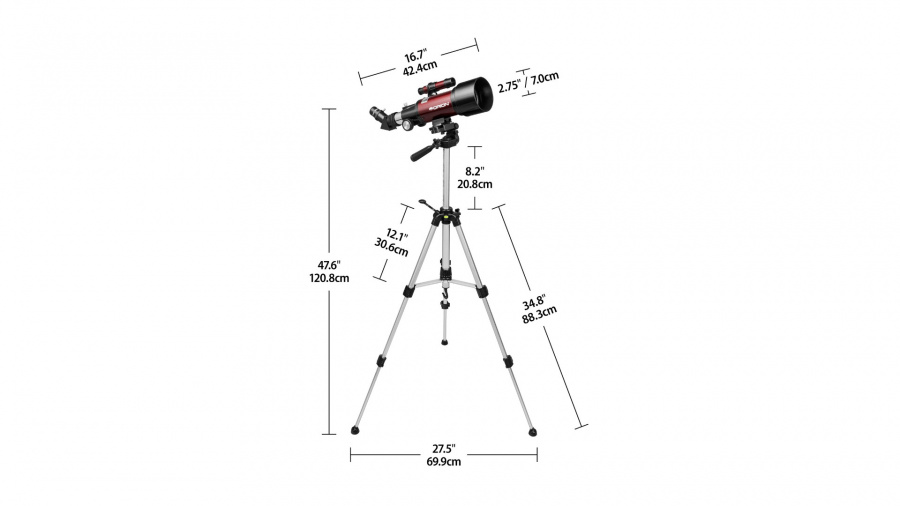 Телескоп Orion GoScope III 70mm (рефрактор на фотоштативе в комплекте с рюкзаком)