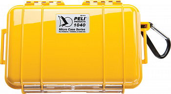 Защитный кейс Peli 1040 желтый с вставкой