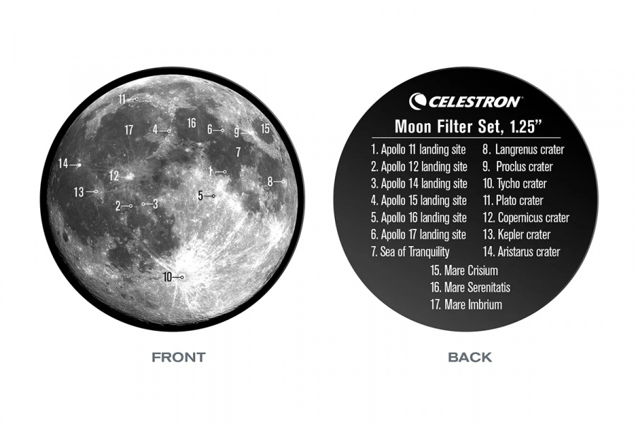 Набор лунных светофильтров Celestron Moon Filter Set - 1.25"