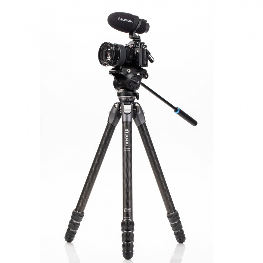 Benro TTOR34CLVS4PRO штатив Tortoise с видеоголовой/карбоновый с цангами