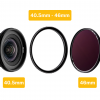 Повышающее латунное кольцо NiSi BRASS Adapter Ring 40.5-46mm