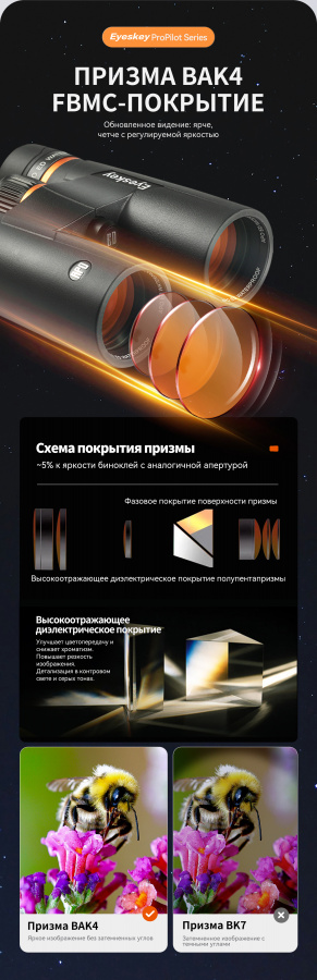 Бинокль Eyeskey ProPilot APO EB - 10x42