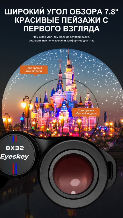 Бинокль Eyeskey Captor ED-8x32